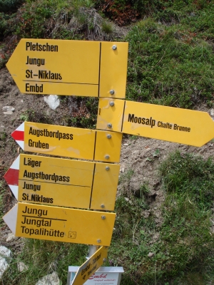 Moosalp - Jungenalp - St. Niklaus